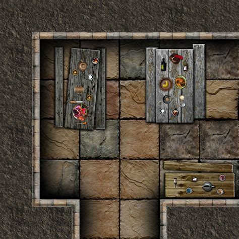 The set comprises combined floor and wall tiles, bridges, stairs and much more. . Printable scenery dungeon tiles